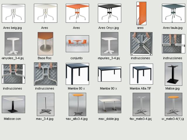 Mesas para hosteleria