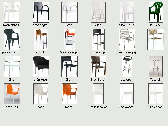 Sillas para terrazas bares